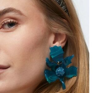 LELE Sadoughi flower drop earrings